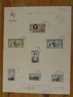 Papier à Lettre Entête Messageries Maritimes Cote Des Timbres > 200€ TAAF 1960 - Used Stamps