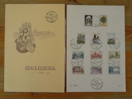 Encart Commemoratif Folder Sirène Melusina Mermaid Luxembourg 1963 (ex 2) - Cartas & Documentos
