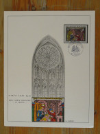 Gravure FDC Engraving Vitrail St-Eloi Stained Glass Moyen Age Medieval Troyes 10 Aube Ed. Burin D'Or 1967  - Verres & Vitraux