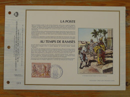 Feuillet CEF La Poste Au Temps De Ramses Messager Royal Tirage Special 1976 - Egyptologie