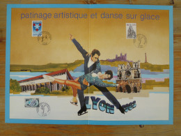 Encart Folder Championnat D'Europe Patinage Artistique Figure Skating Lyon 1982 - Eiskunstlauf