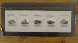 5 FDC Cards Tramway Australia 1989 - Strassenbahnen