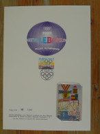 Encart FDC CEF Avec Télécarte Jeux Olympiques Barcelona Olympic Games 1992 - Olympische Spiele