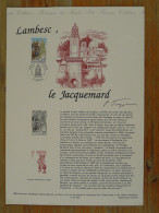 Document Officiel FDC Signé Forget Jacquemard De Lambesc 13 Bouches Du Rhone 1994 - Clocks