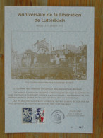 Feuillet Document Commémoratif Libération De Lutterbach 68 Haut Rhin 2004 (ex 1) - Guerre Mondiale (Seconde)