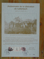 Feuillet Document Commémoratif Libération De Lutterbach 68 Haut Rhin 2004 (ex 2) - Guerre Mondiale (Seconde)