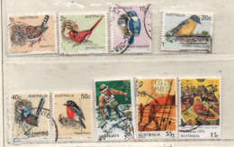 Australien 1979 MiNr.: 686-692; 695/96 Vögel, Angeln Gestempelt, Birds, Line Fishing - Used Stamps