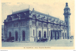 POSTAL  VALENCIA  -ESPAÑA  -GRAN ESTACION MARITIMA - Valencia