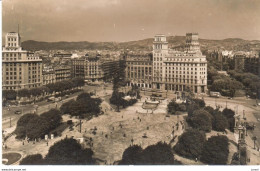 POSTALES    BARCELONA  -CATALUNYA  -PLAZA DE CATALUÑA EN SU CONFLUENCIA CON EL Pº DE GRACIA - Barcelona