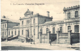 POSTAL   LA CORUÑA  -GALICIA  -ESCUELAS DAGUARDA - La Coruña