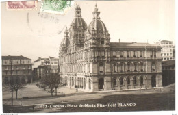 POSTAL   LA CORUÑA  -GALICIA  -PLAZA DE MARIA PITA - La Coruña