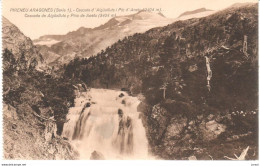 POSTAL   PIRINEO ARAGONES (SERIE 1) -ARAGON  -CASCADA D'AIGÜALLUTS I PIC D'ANETO - Otros & Sin Clasificación