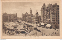 POSTAL    VALENCIA  -ESPAÑA  -PLAZA DEL CAUDILLO - Valencia