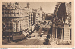 POSTAL    VALENCIA  -ESPAÑA  -AVENIDA DEL MARQUES DE SOTELO - Valencia