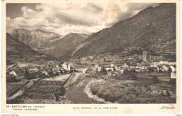 POSTAL   BROTO -HUESCA -PIRINEO  -VISTA GENERAL DE LA POBLACION - Sonstige & Ohne Zuordnung