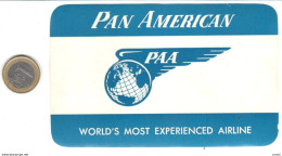 ETIQUETA DE AVION  - PAN AMERICAM (PAA) - Etichette Da Viaggio E Targhette