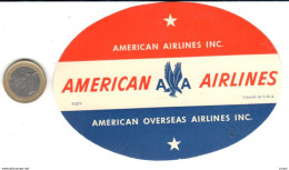 ETIQUETA DE AVION  -AMERICAN AIRLINES - Baggage Labels & Tags