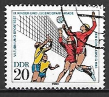 RDA   /   DDR.   -  1983.     VOLLEY - BALL   -   Oblitéré - Volleyball