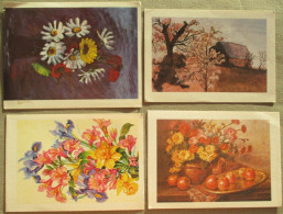 ISRAEL SHANA TOVA NEW YEAR MOUTH FOOT PAINTER ARTIST JUDAICA LOT CARD POSTCARD CARTOLINA ANSICHTSKARTE CARTE POSTALE PC - New Year