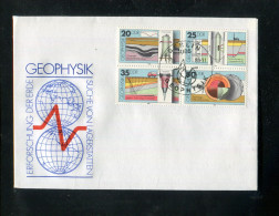 "DDR" 1980, Mi. 2557-2560 "Geophysik" Zusammendruck-4er-Block FDC (C963) - 1971-1980