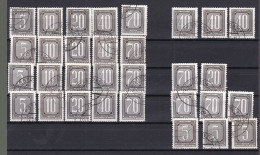 31  Timbres Service Dienstmarke  Chiffre   5 - 10 - 20 - 40 - 70  République Démocratique Allemagne  RDA - Used