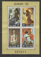 Roumanie Europa 1993 BF N° 228 ** Art Contemporain - 1993