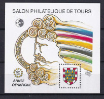 320 FRANCE 1992 - Y&T BF 15 - Sport JO CNEP Salon Philatelique Tours - Neuf ** (MNH) Sans Charniere - CNEP