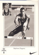 Carte Postale Stéphane Diagana 400m Haies Champion Du Monde Athénes 1997 - Athlétisme