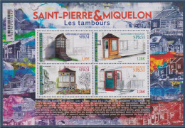 Les Tambours Bloc Neuf 4 Timbres Saint Pierre Et Miquelon à 1.16€ - Blocs-feuillets