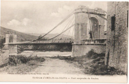 CPA  Amélie Les Bains Environs (66) Le Pont Suspendu Sur Le Tech à  La Station Thermale Du Boulou - Amélie-les-Bains-Palalda