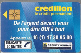 CARTE-PUBLIC-06/89-F 72-50U-GEM1B-CREDILION-Série 2271A-UTILISEE-TB E- - 1989