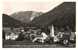 LUNZ AM SEE, ARCHITECTURE, CHURCH, SCHEIBLINGSTEIN MOUNTAIN, AUSTRIA - Lunz Am See