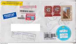 ROMANIA : JEWISH TEMPLE On Registered Cover Returned From URUGUAY #582008101 - Registered Shipping! - Gebruikt