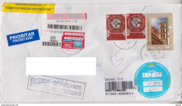 ROMANIA : JEWISH TEMPLE On Registered Cover Returned From URUGUAY #582008101 - Registered Shipping! - Used Stamps