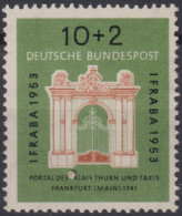 1953 Deutschland > BRD, ** Mi:DE 171, Sn:DE B332, Yt:DE 57, Briefmarkenausstellung "IFRABA 1953", Frankfurt - Ungebraucht