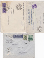 ÄGYPTEN - EGY-PT - LUFTPOST- AIR MAIL - PAR AVION - 3 LETTER TO SUISSE - GERMANY - 3 SCANN - Used Stamps