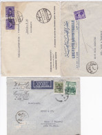 ÄGYPTEN - EGY-PT - LUFTPOST- AIR MAIL - PAR AVION - 3 LETTER TO SUISSE - GERMANY - 3 SCANN - Oblitérés