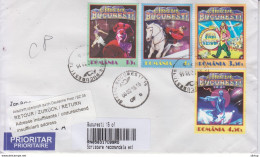 ROMANIA 2017: CIRCUS On Circulated Registered Cover To GERMANY And Back #550972829 - Registered Shipping! - Used Stamps