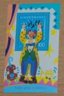 GERMANY 1993, For Us, Children, Clown, Mi #B27, Souvenir Sheet, MNH** - Autres & Non Classés