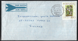 Portugal Cover To Finland With MFA Stamp - Covers & Documents