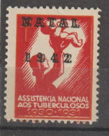 N - PORTUGAL VINHETAS TUBERCULOSOS - NOVO - MNH - SOBRECARGA "NATAL 1942" DUPLA - Ungebraucht