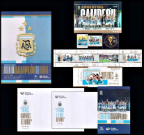 ARGENTINA/STAMPS, 2023 -SOCCER- PACK- WORLD CHAMPIONSHIP “QATAR 2022” – ARGENTINA WINNER - 2022 – Qatar