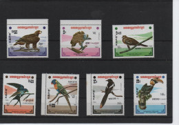 KAMPUCHEA / AVES 412/418 (7V) 1983 IVERT - Kampuchea