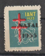 N - PORTUGAL VINHETAS TUBERCULOSOS - NOVO - MNH - SOBRECARGA "NATAL 1955" LETRAS E ALGARISMOS GROSSOS - Neufs