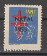 N - PORTUGAL VINHETAS TUBERCULOSOS - NOVO - MNH - SOBRECARGA "NATAL 1955" LETRAS E ALGARISMOS FINOS - Nuovi