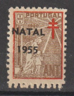 N - PORTUGAL VINHETAS TUBERCULOSOS - NOVO - MNH - SOBRECARGA "NATAL 1955" - Neufs