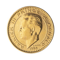 Monaco-Rainier III 50 Francs Or Essai 1950 Paris - Ohne Zuordnung