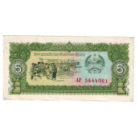 Billet, Laos, 5 Kip, 1979-1988, KM:26a, NEUF - Laos