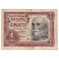 Billet, Espagne, 1 Peseta, 1953, 1953-07-22, KM:144a, TB+ - 1-2 Pesetas