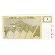Billet, Slovénie, 1 (Tolar), Undated (1990), KM:1a, NEUF - Slovenia